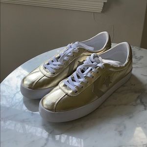 Brand New Gold Converse